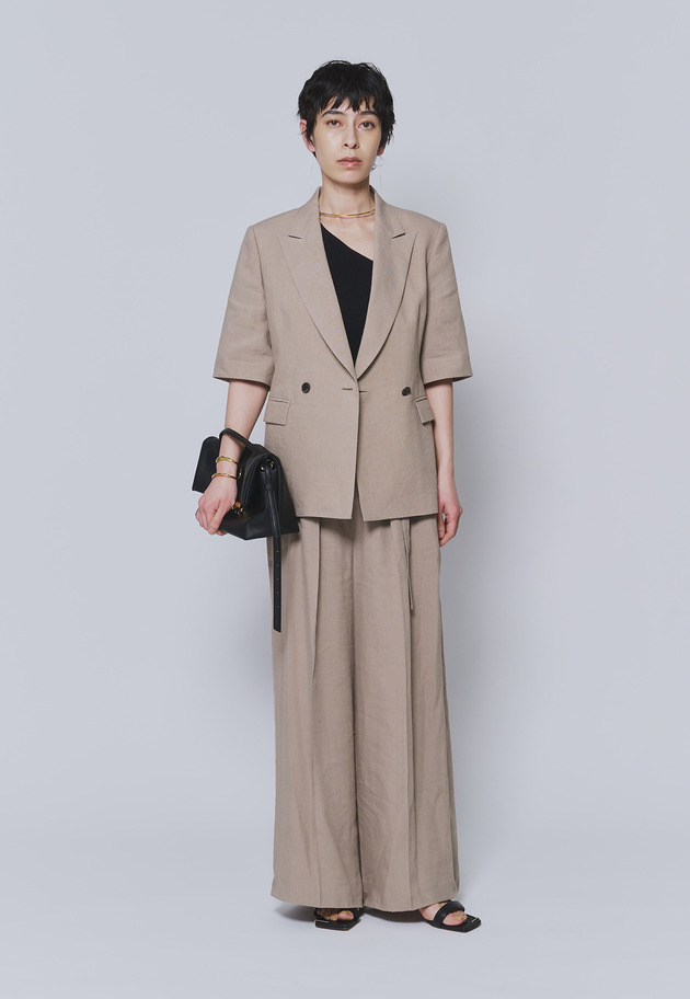 【予約】リネンビスコーストラウザー 詳細画像 Beige 8