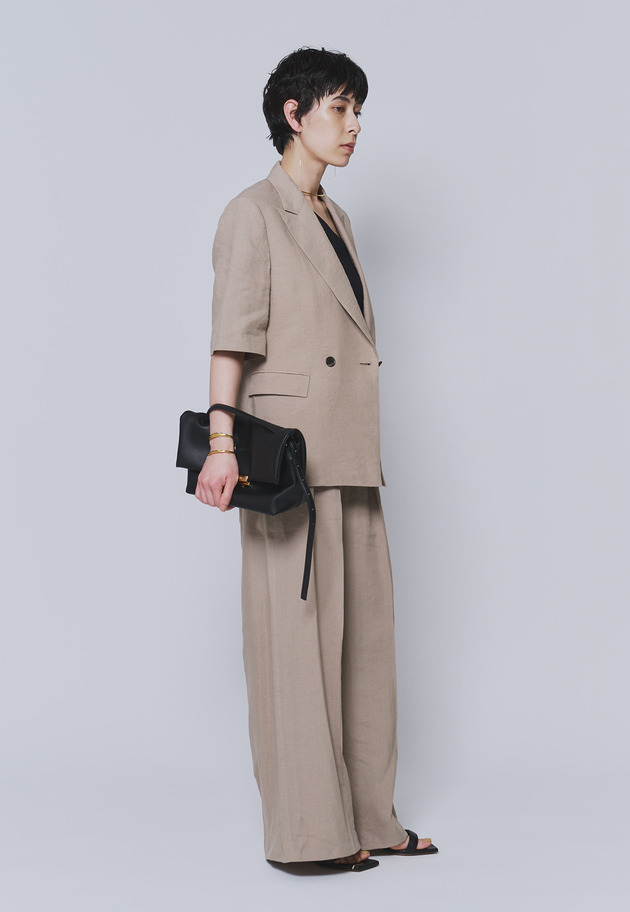 【予約】リネンビスコーストラウザー 詳細画像 Beige 9