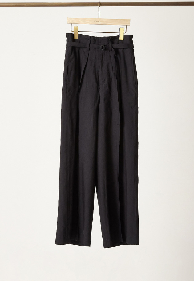 【予約】リネンビスコーストラウザー 詳細画像 Black 1