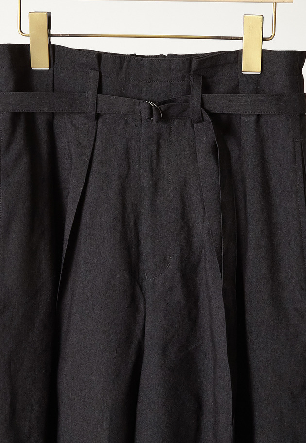 【予約】リネンビスコーストラウザー 詳細画像 Black 3