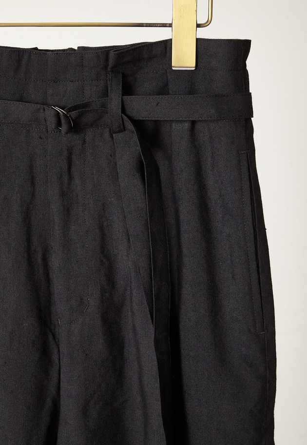 【予約】リネンビスコーストラウザー 詳細画像 Black 4