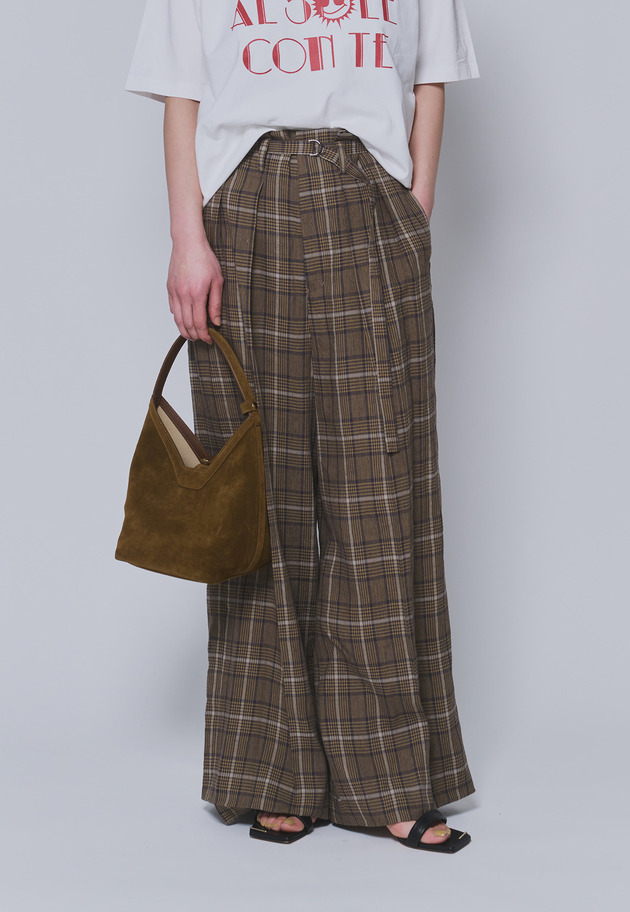 【予約】リネンビスコーストラウザー 詳細画像 Check 2