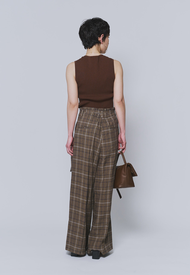 【予約】リネンビスコーストラウザー 詳細画像 Check 8