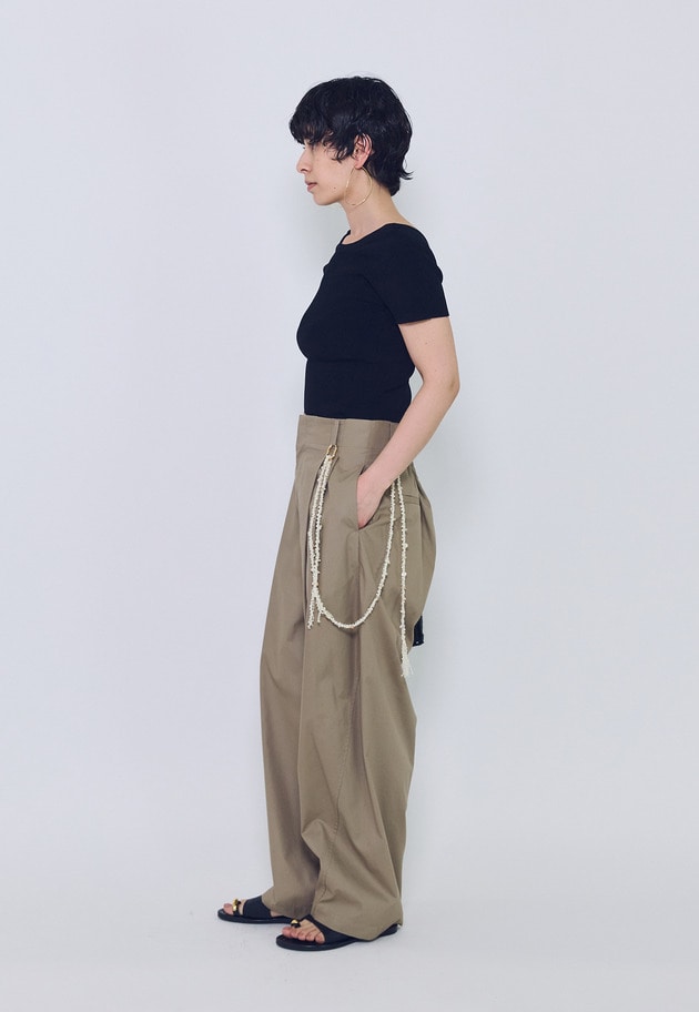 チンツシェルチェーンパンツ 詳細画像 Beige 10