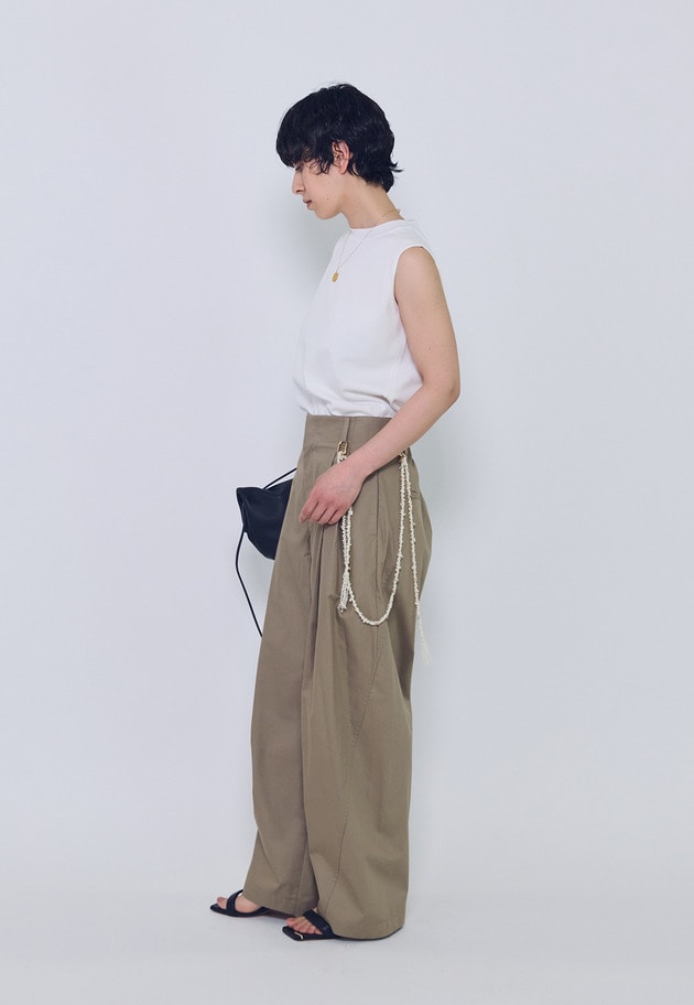 チンツシェルチェーンパンツ 詳細画像 Beige 8