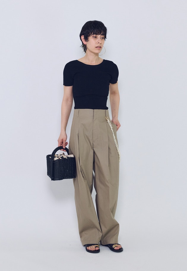 チンツシェルチェーンパンツ 詳細画像 Beige 9