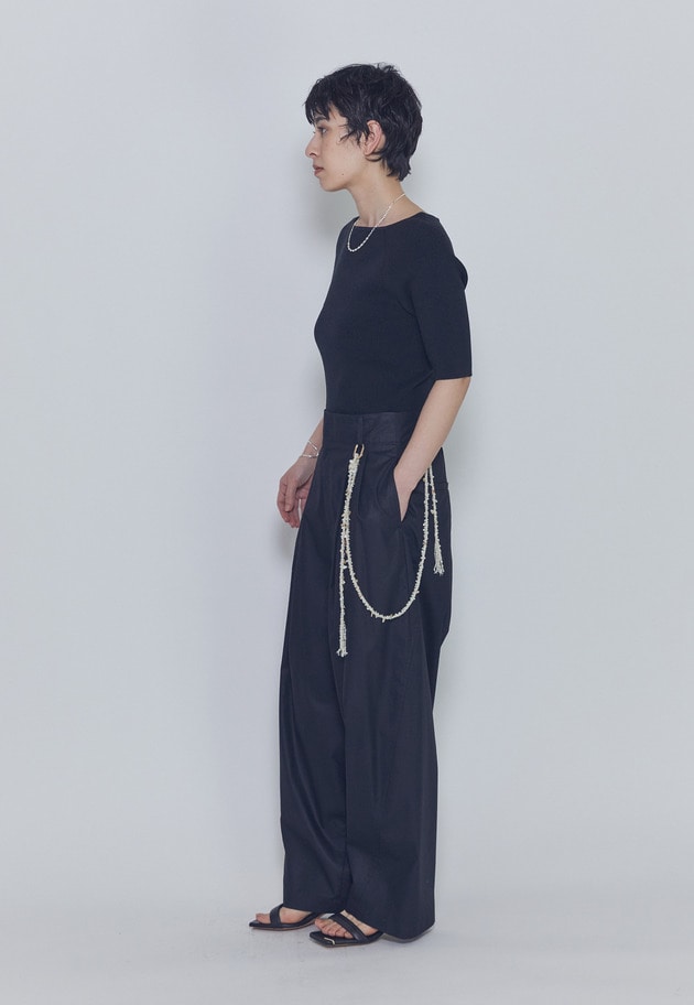 チンツシェルチェーンパンツ 詳細画像 Black 4