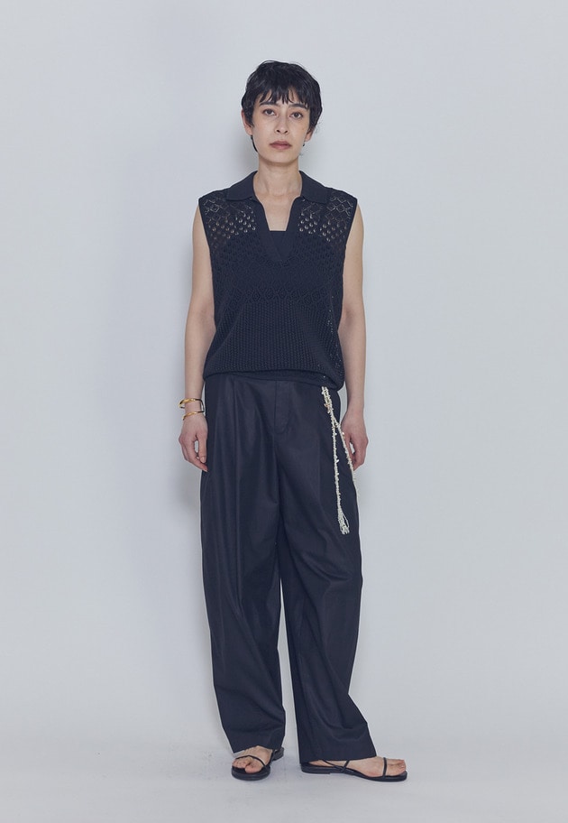 チンツシェルチェーンパンツ 詳細画像 Black 7