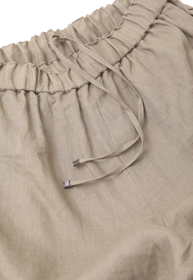 【予約】ウォッシュリネンイージーパンツ 詳細画像 Mocha 16