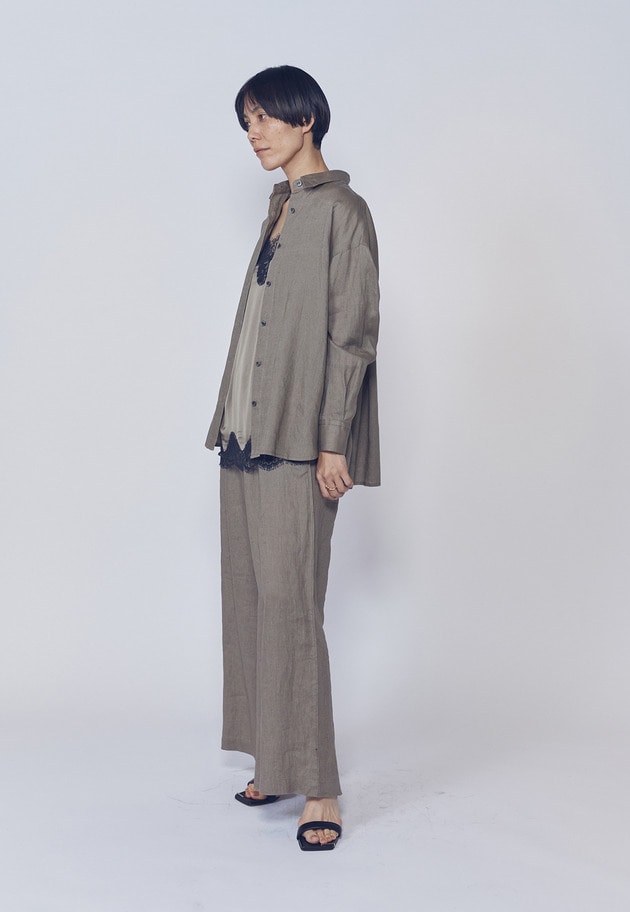 【予約】ウォッシュリネンイージーパンツ 詳細画像 Mocha 4