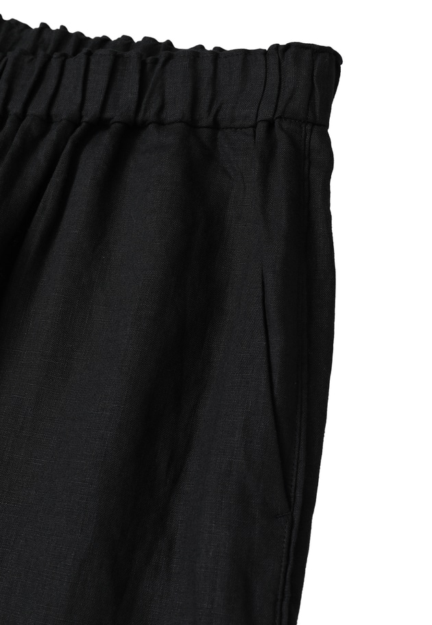 ウォッシュリネンイージーパンツ 詳細画像 Black 14
