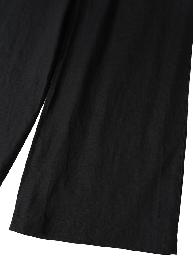 ウォッシュリネンイージーパンツ 詳細画像 Black 15