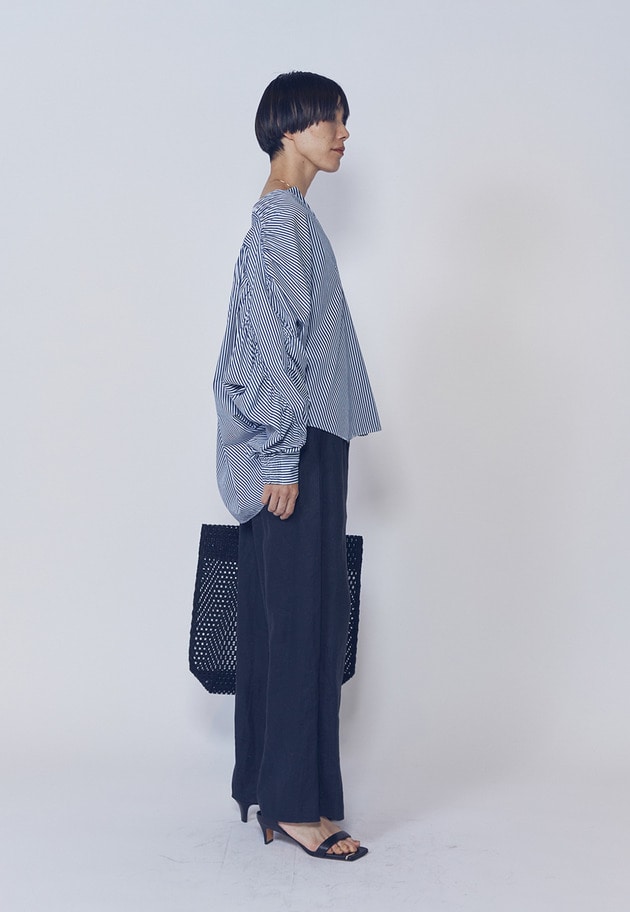 【予約】ウォッシュリネンイージーパンツ 詳細画像 Black 3