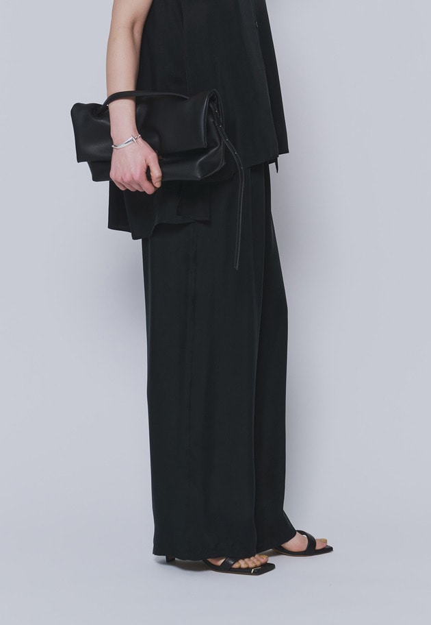 キュプラフィブリルイージーパンツ 詳細画像 Black 2