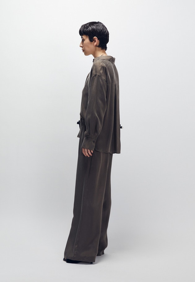 キュプラフィブリルイージーパンツ 詳細画像 Brown 6