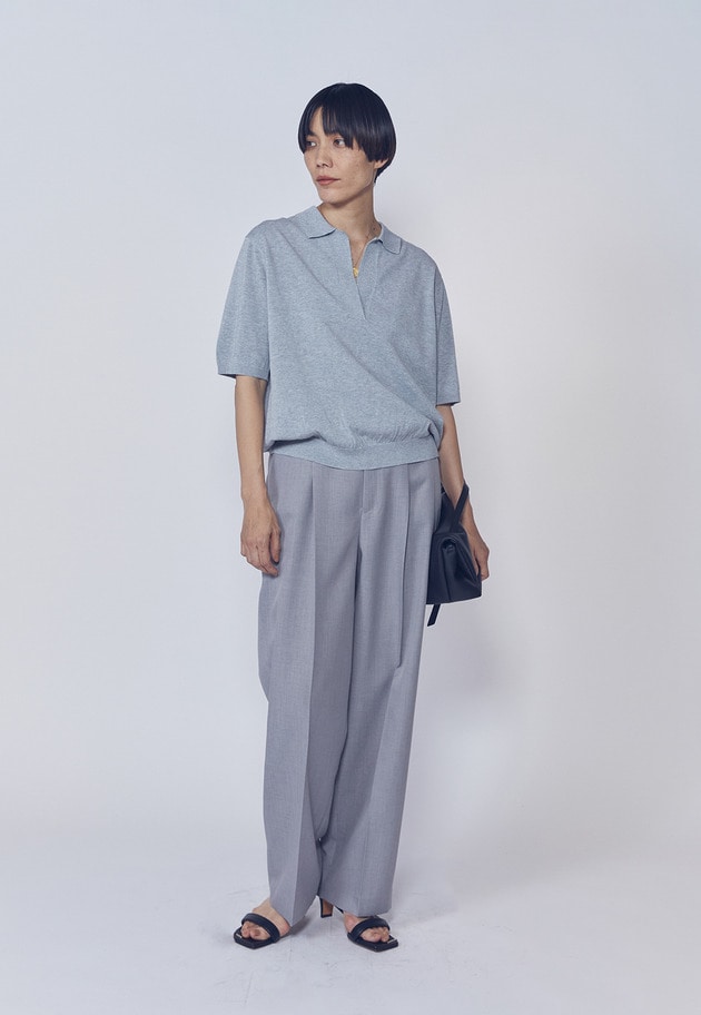 ワンタックイージートラウザー 詳細画像 Gray 2