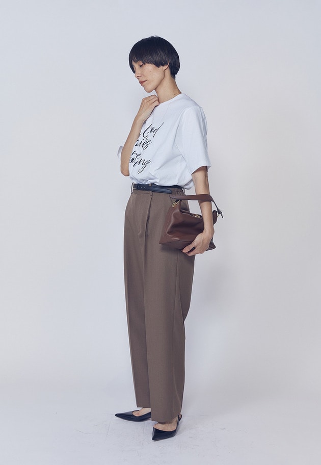 ワンタックイージートラウザー 詳細画像 Brown 3