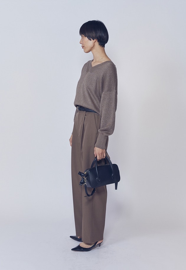 ワンタックイージートラウザー 詳細画像 Brown 6