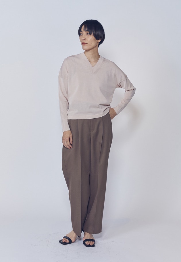 ワンタックイージートラウザー 詳細画像 Brown 7