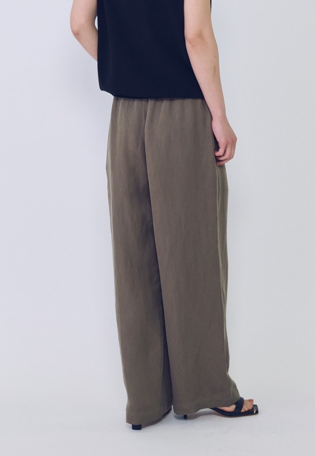 【予約・追加】テンセルリネンイージーパンツ 詳細画像 Mocha 2