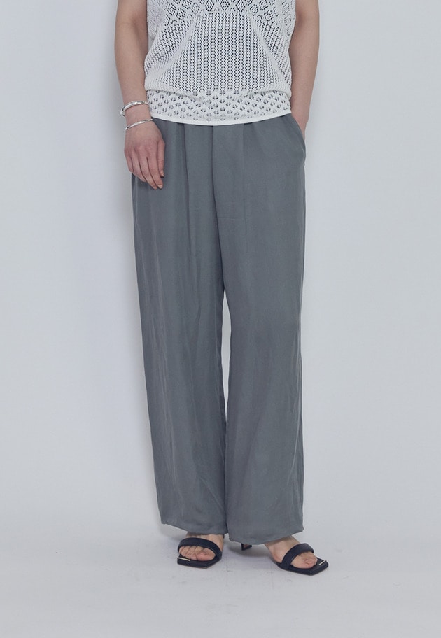 【予約・追加】テンセルリネンイージーパンツ 詳細画像 Khaki 1