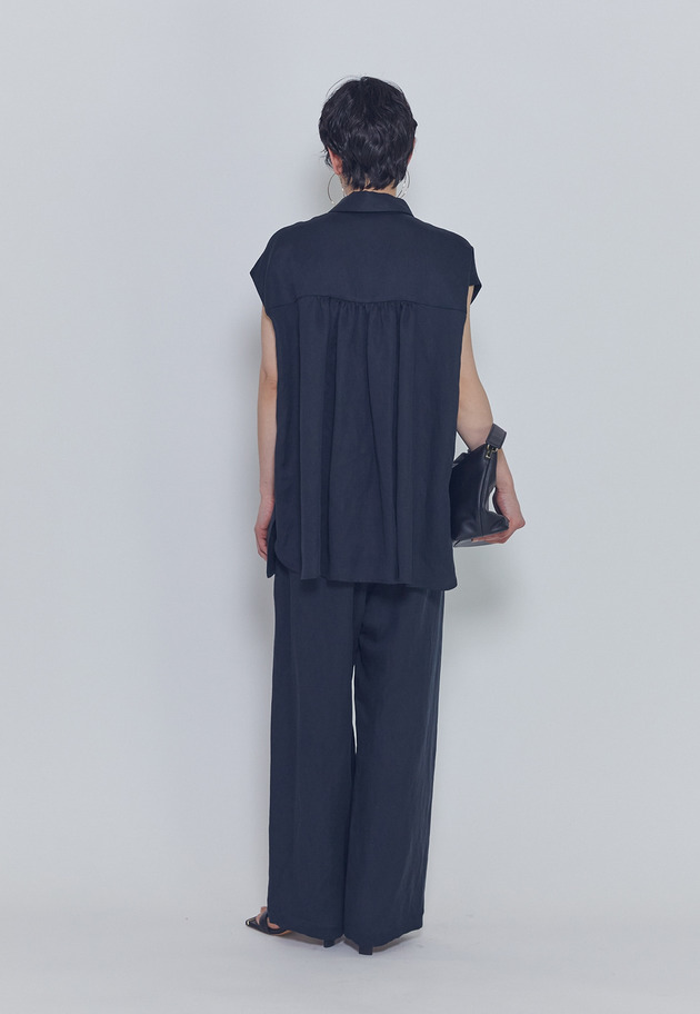 【予約・追加】テンセルリネンイージーパンツ 詳細画像 Navy 6