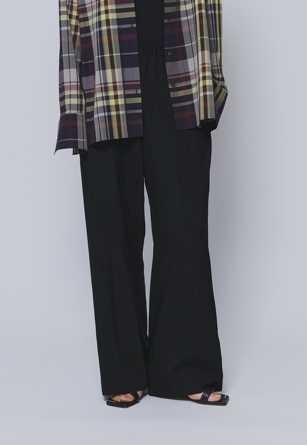 テンセルツイルイージーパンツ 詳細画像 Black 2