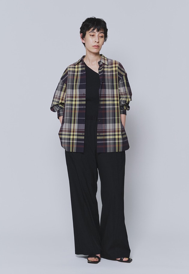 テンセルツイルイージーパンツ 詳細画像 Black 3