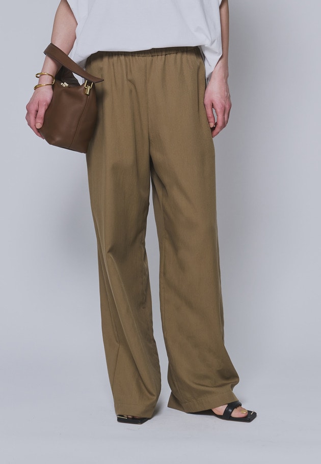 テンセルツイルイージーパンツ 詳細画像 Brown 1