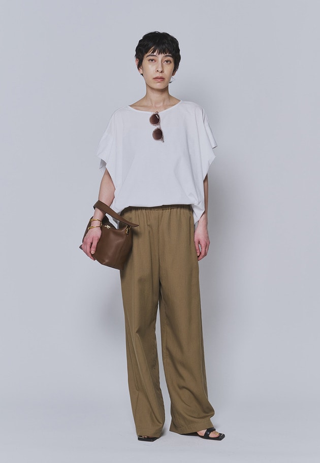 テンセルツイルイージーパンツ 詳細画像 Brown 3