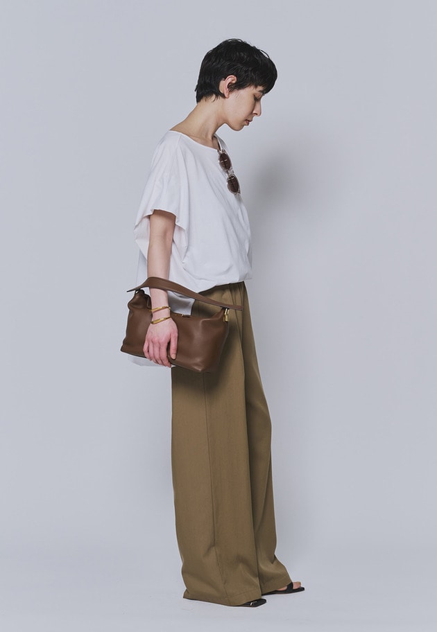 テンセルツイルイージーパンツ 詳細画像 Brown 4
