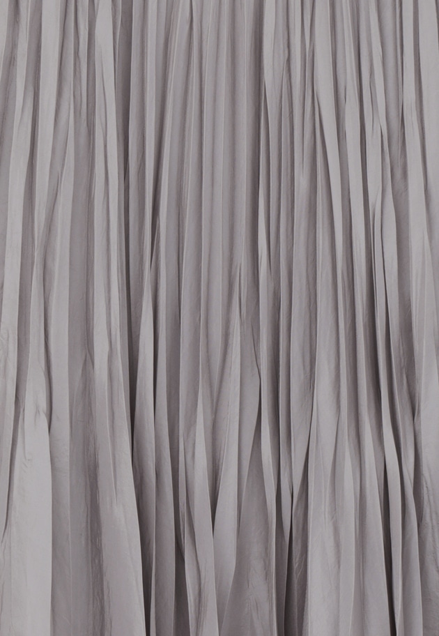 【予約】ワッシャーサテンランダムプリーツスカート 詳細画像 Gray 12