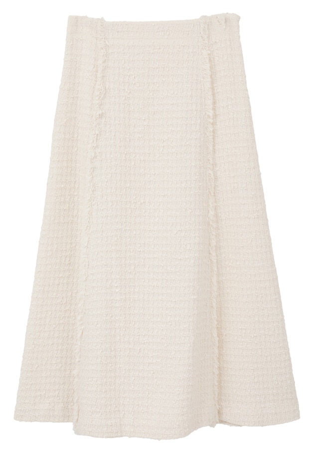 リングツイードフレアスカート 詳細画像 Offwhite 11