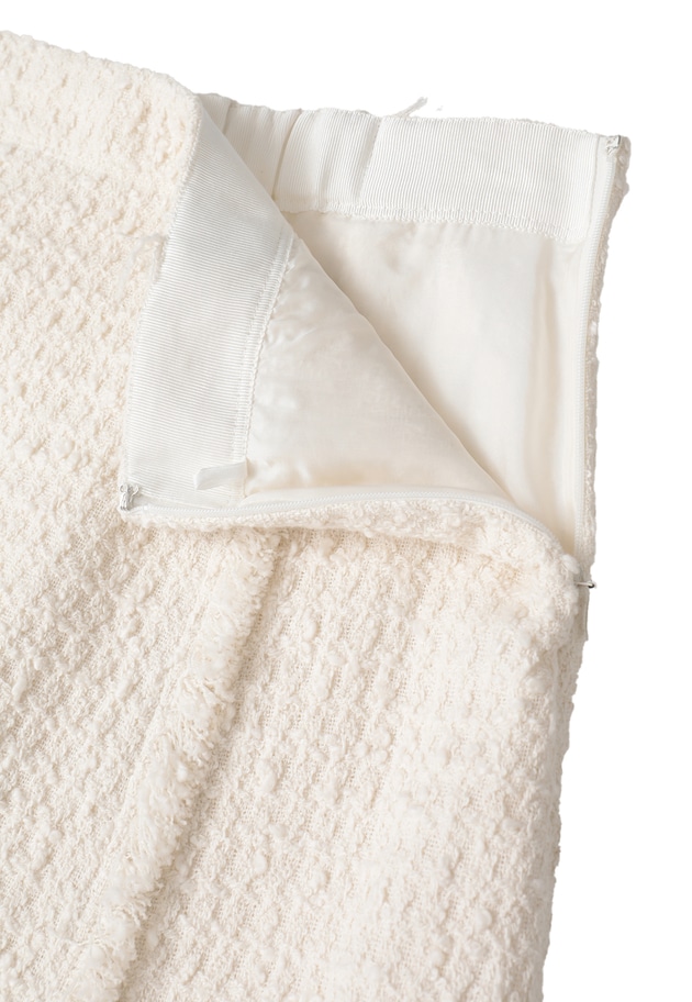 リングツイードフレアスカート 詳細画像 Offwhite 15