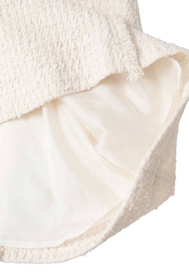 リングツイードフレアスカート 詳細画像 Offwhite 17