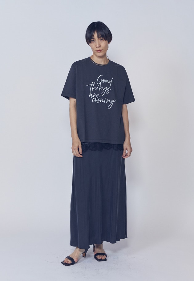 【新色】キュプラフィブリルマーメイドスカート 詳細画像 Black 3