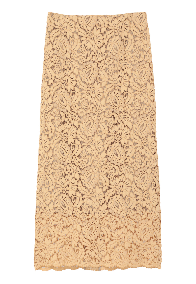 【予約】フラワーレースタイトスカート 詳細画像 Camel 11