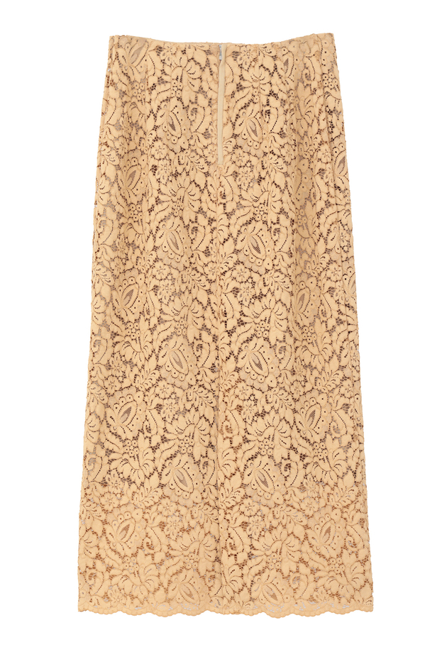 【予約】フラワーレースタイトスカート 詳細画像 Camel 12