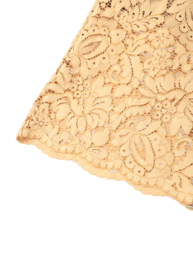 【予約】フラワーレースタイトスカート 詳細画像 Camel 14