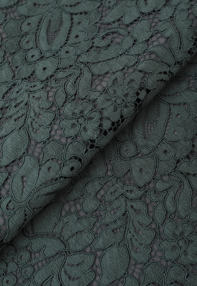 【予約】フラワーレースタイトスカート 詳細画像 Green 12