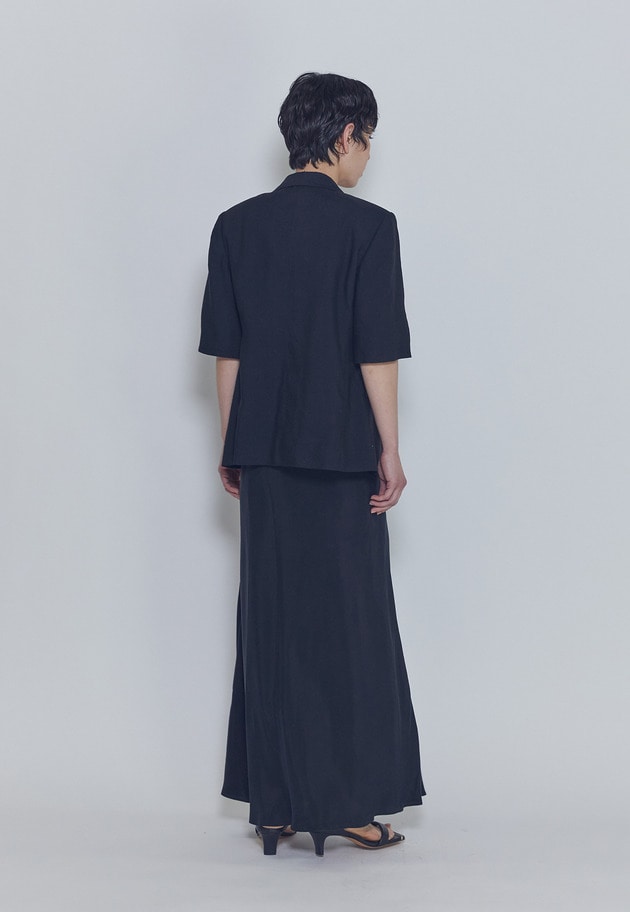 キュプラフィブリル マーメイドスカート 詳細画像 Black 5