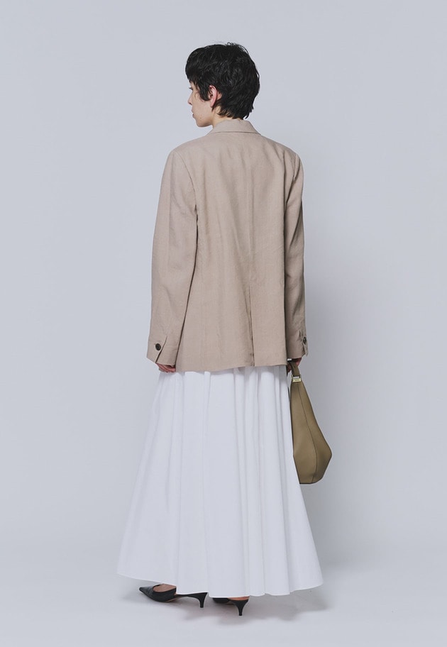 【追加・リニューアル】タイプライターギャザーマキシスカート 詳細画像 Offwhite 13