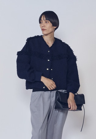 リングツイードブルゾン