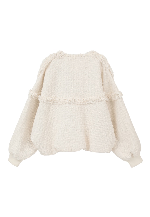 リングツイードブルゾン 詳細画像 Offwhite 12