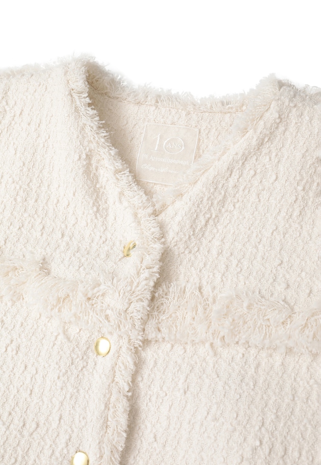 リングツイードブルゾン 詳細画像 Offwhite 13