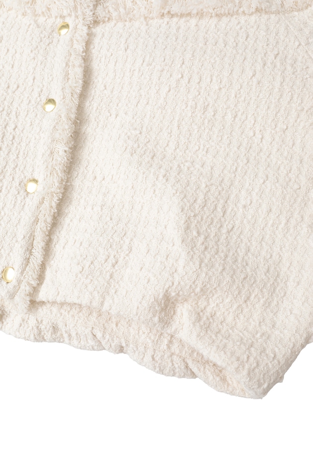 リングツイードブルゾン 詳細画像 Offwhite 15