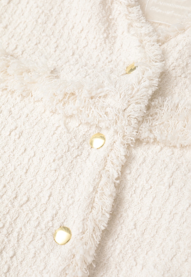 リングツイードブルゾン 詳細画像 Offwhite 16