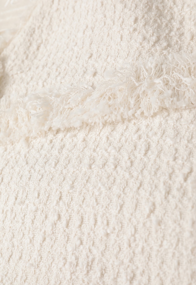 リングツイードブルゾン 詳細画像 Offwhite 18