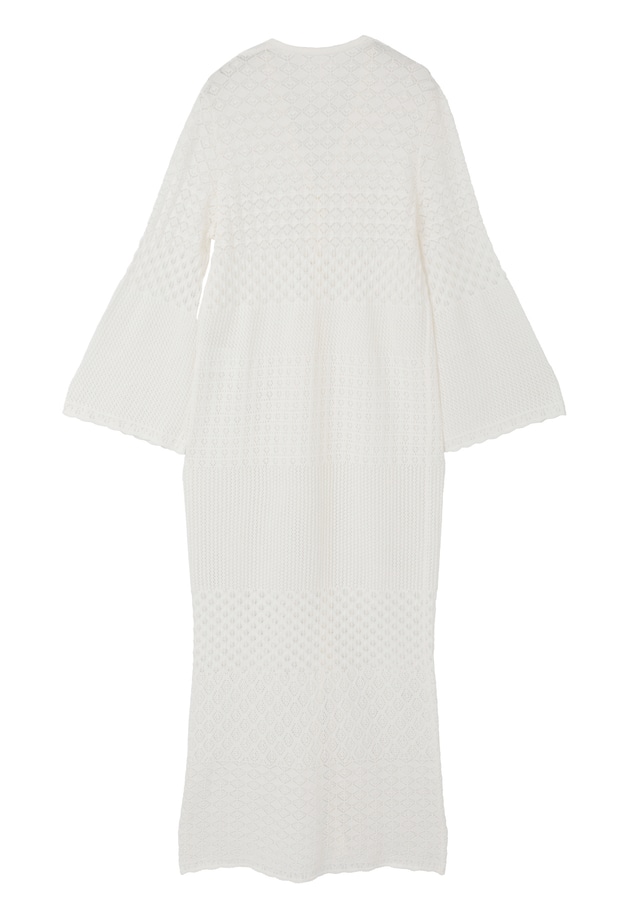 クロシェロングニットカーディガン 詳細画像 Offwhite 12