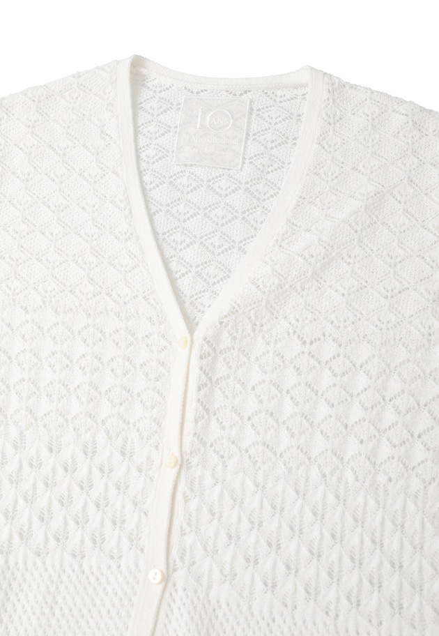クロシェロングニットカーディガン 詳細画像 Offwhite 13